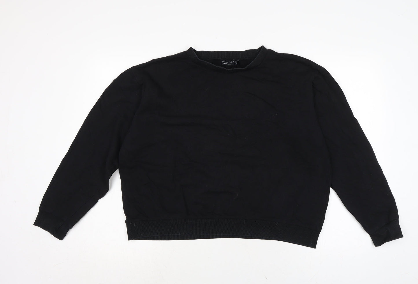 Womens UK Size 14 ASOS Black Pullover Sweatshirt