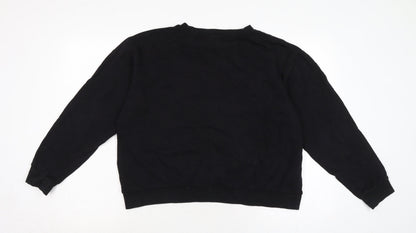 Womens UK Size 14 ASOS Black Pullover Sweatshirt