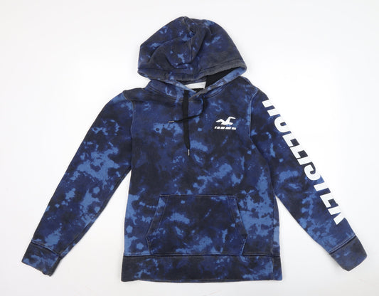 Mens UK Size S Hollister Blue Pullover Hoodie