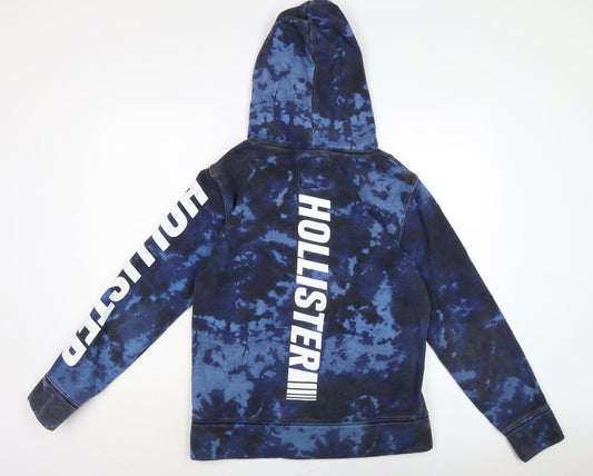 Mens UK Size S Hollister Blue Pullover Hoodie