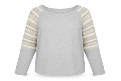 Marks & Spencer Womens Grey Crew Neck Cotton Pullover Jumper Size 14