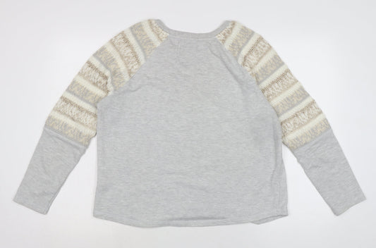 Womens UK Size 14 Marks and Spencer Grey Pullover Jumper