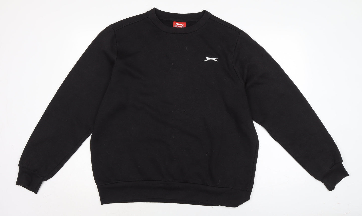Mens UK Size L Slazenger Black Pullover Sweatshirt