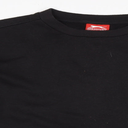 Mens UK Size L Slazenger Black Pullover Sweatshirt