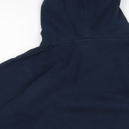 Rugby world cup Boys Blue Cotton Pullover Hoodie Size 11-12 Years