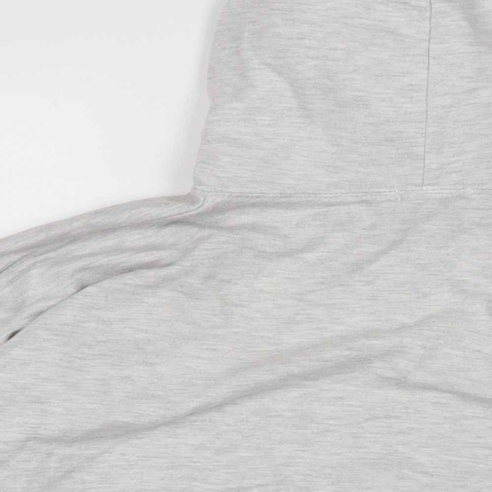 PRETTYLITTLETHING Womens Grey Cotton Pullover Hoodie Size M