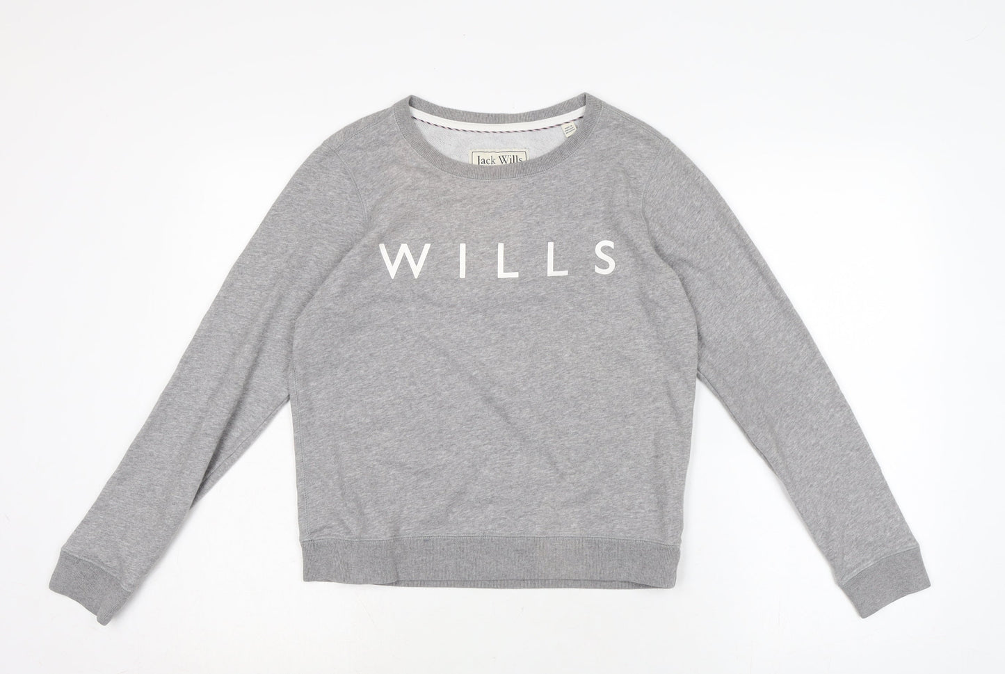 Womens UK Size 8 Jack Wills Grey Pullover Sweatshirt