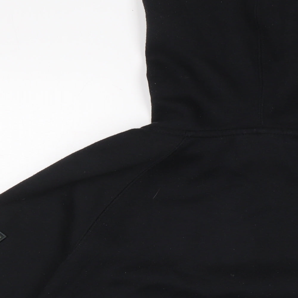 collosseum Mens Black Geometric Cotton Pullover Hoodie Size M