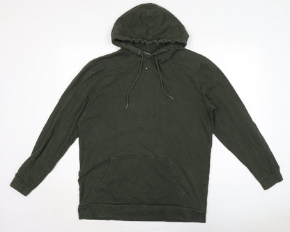 Mens UK Size M ASOS Green Pullover Hoodie