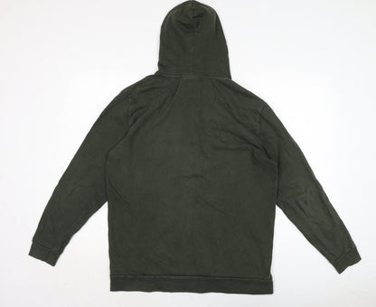 Mens UK Size M ASOS Green Pullover Hoodie
