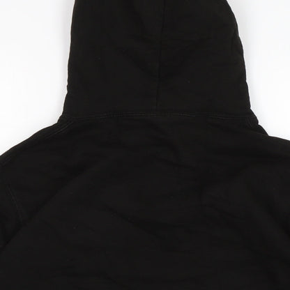 Mens UK Size M Just Hoods Black Pullover Hoodie