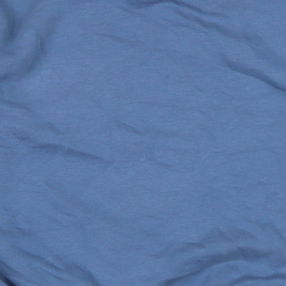 sicilia Mens Blue Cotton Pullover Sweatshirt Size LT