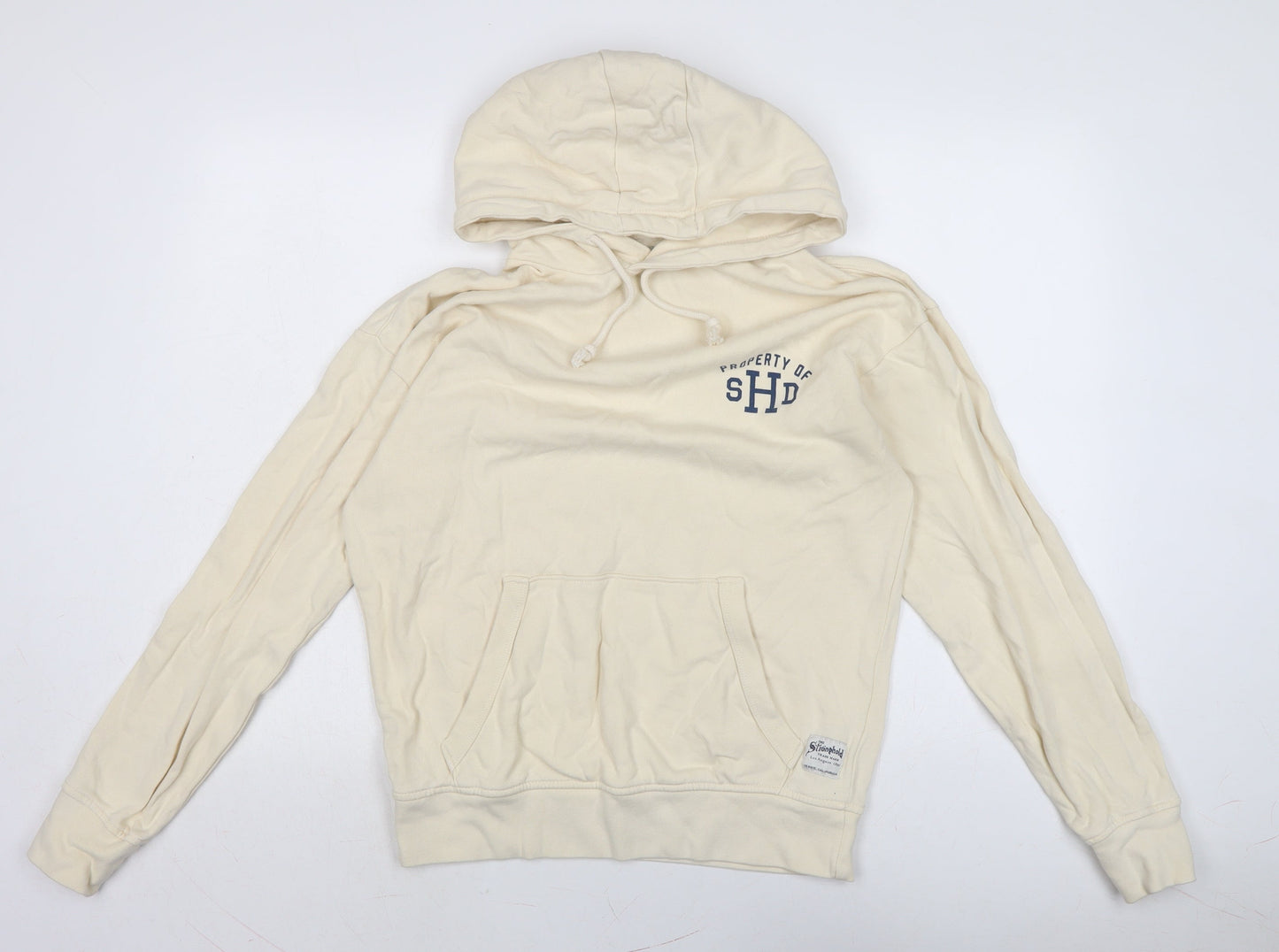 The Stronghold Mens Grey Cotton Pullover Hoodie Size S