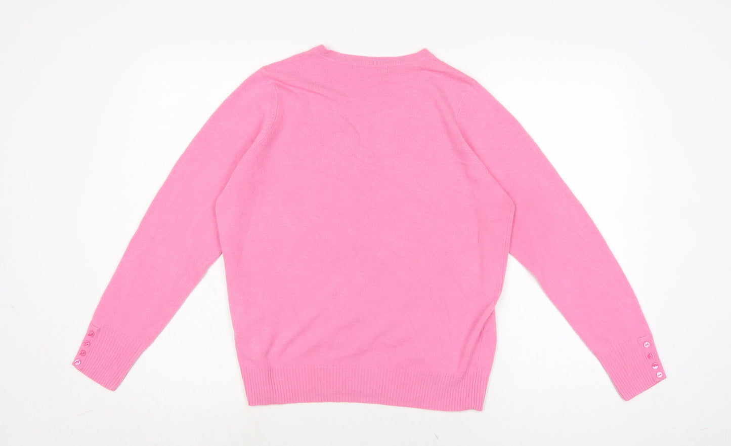 Womens UK Size 14 Marks and Spencer Pink Pullover Jumper