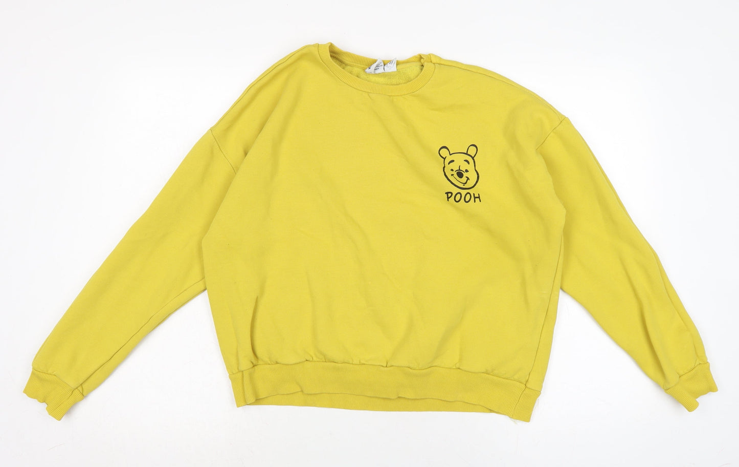 Womens UK Size L Disney Yellow Pullover Sweatshirt