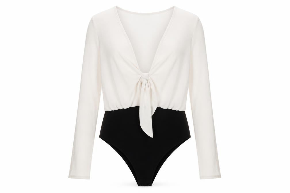 Womens UK Size 14 Boohoo One-Piece White Bodysuit
