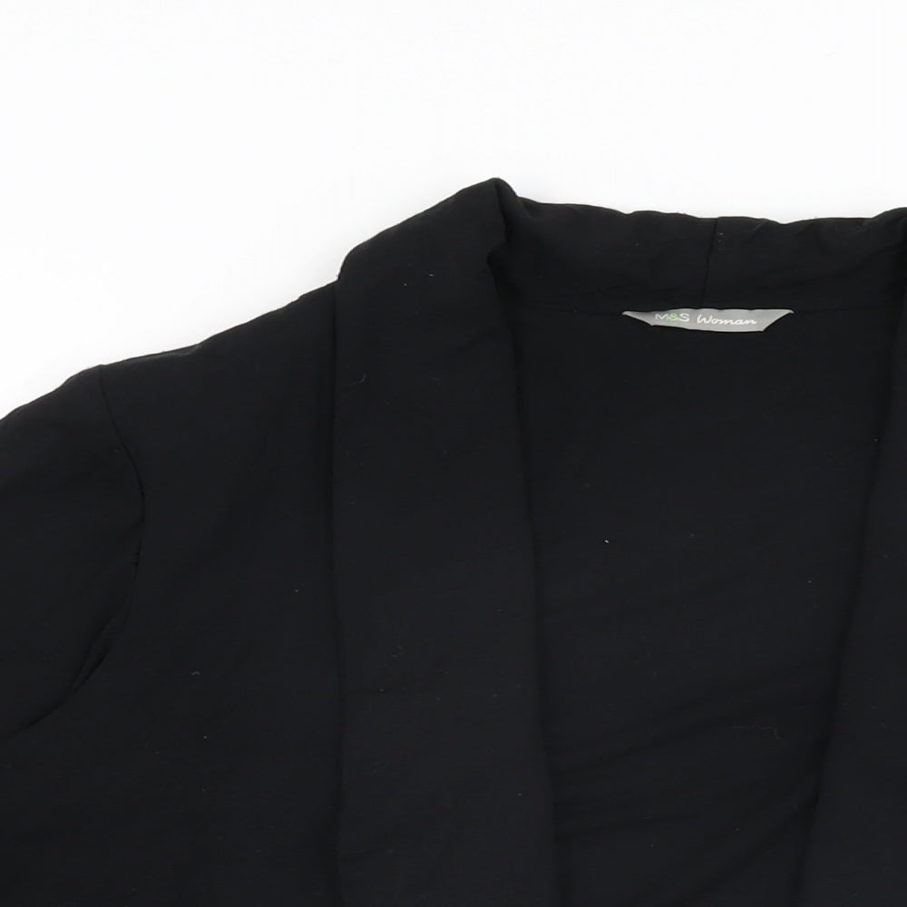 Womens UK Size 14 Marks and Spencer Black Jacket