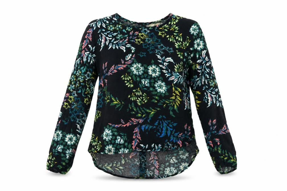 Womens UK Size 4 H&M Black Basic T-Shirt