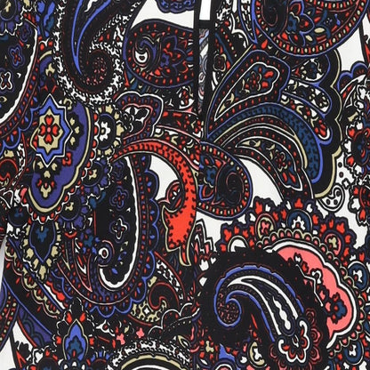 Dorothy Perkins Womens Black Geometric Polyester Shift Size 8 Round Neck Button