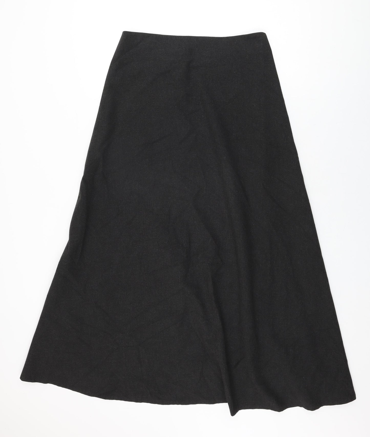 Per Una Womens Brown Polyester Flare Skirt Size 12 Button