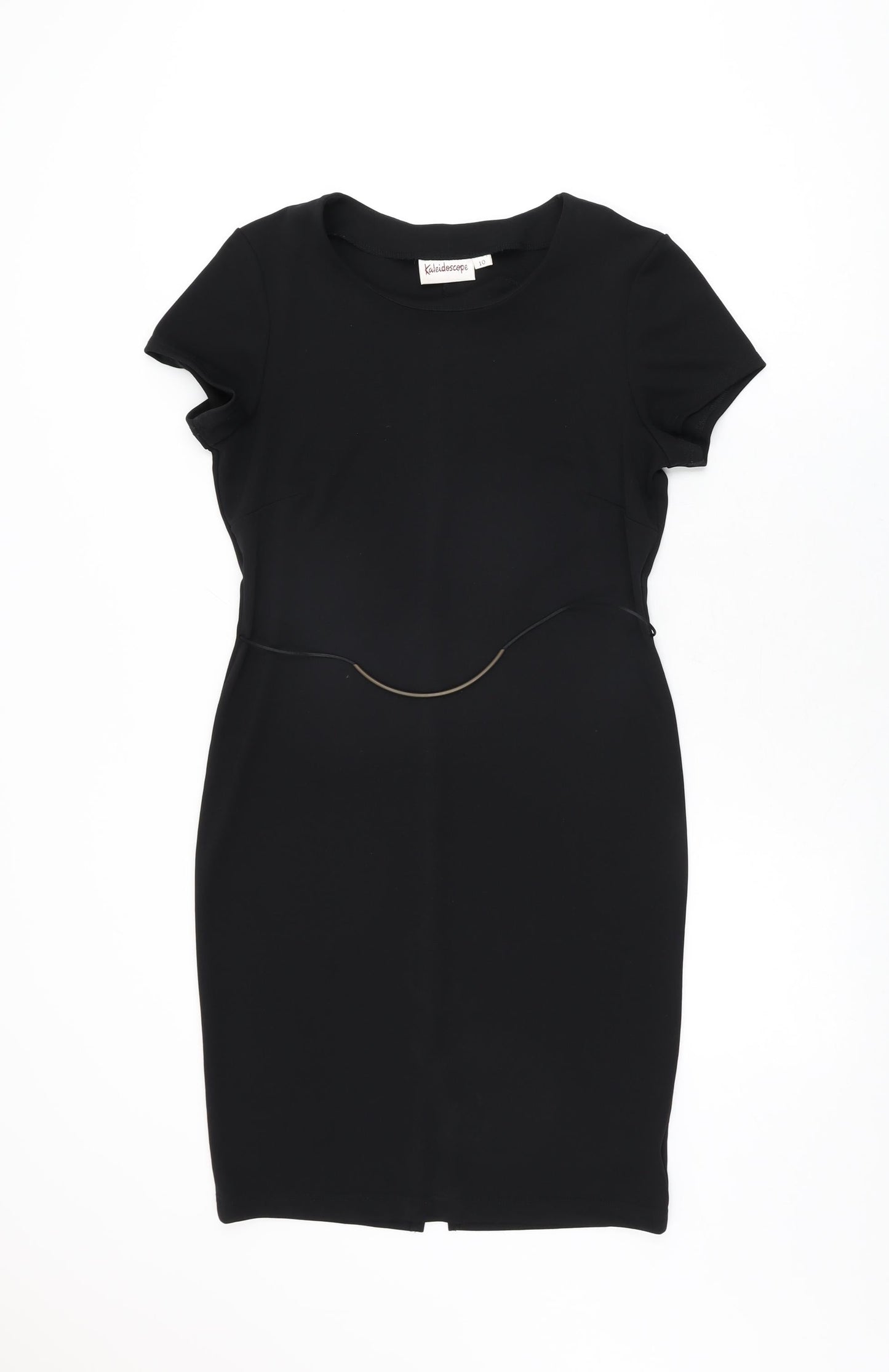 Kaleidoscope Womens Black Polyester Bodycon Size 10 Round Neck Pullover
