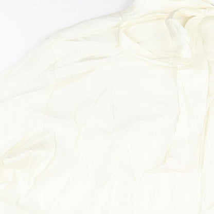 Womens UK Size 16 Marks and Spencer Ivory Basic Button-Up