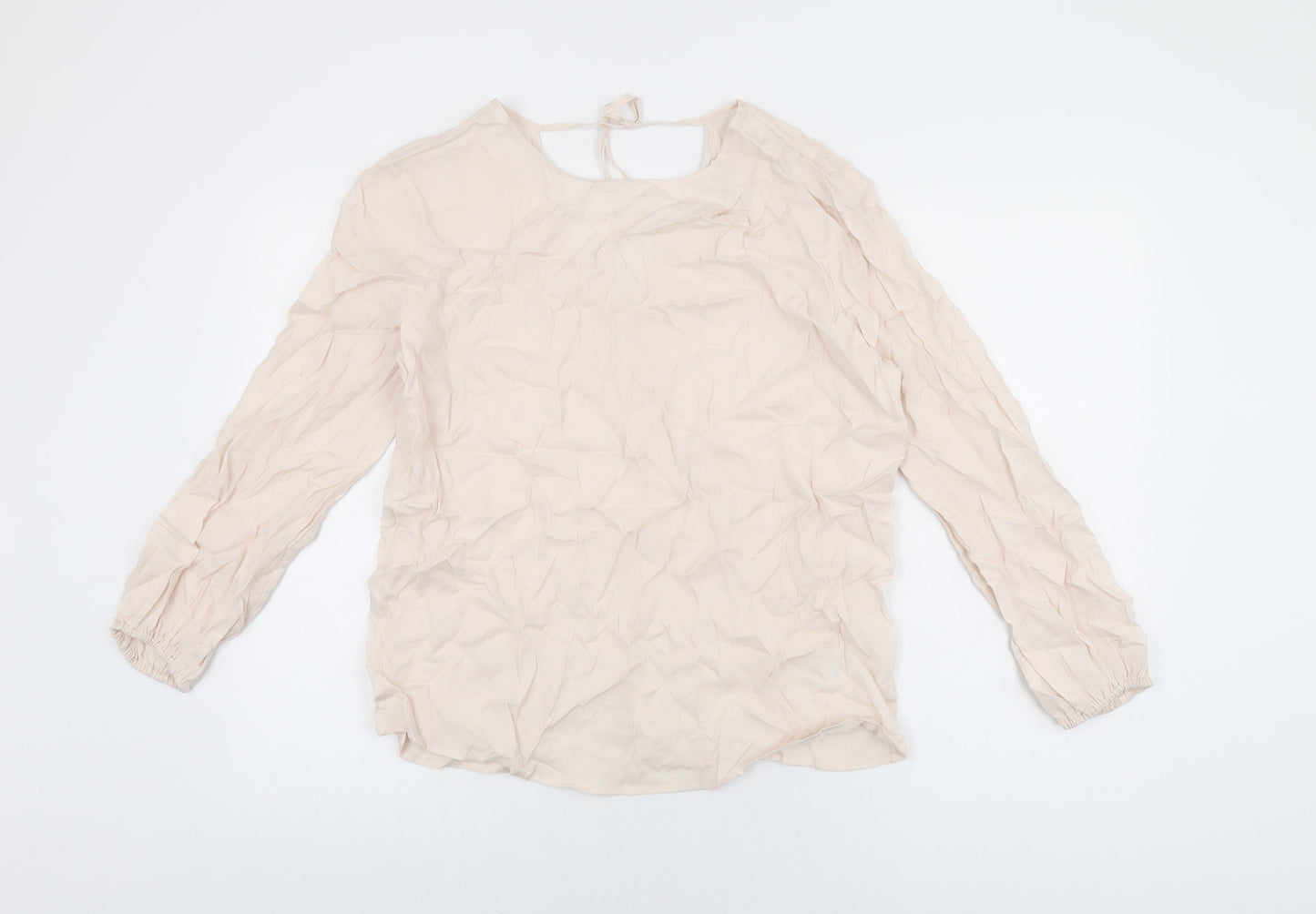 Autograph Womens Pink Cupro Basic T-Shirt Size 12 Round Neck