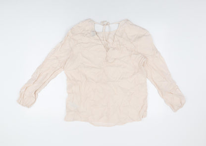 Autograph Womens Pink Cupro Basic T-Shirt Size 12 Round Neck