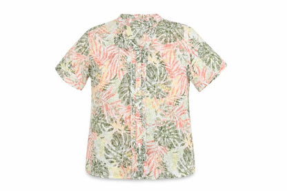 Womens UK Size 10 Isle Multicoloured Basic Button-Up