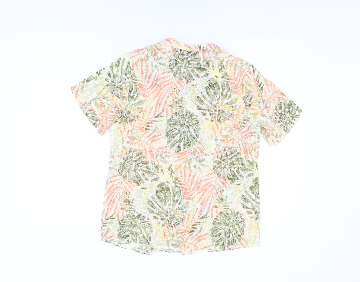 Womens UK Size 10 Isle Multicoloured Basic Button-Up