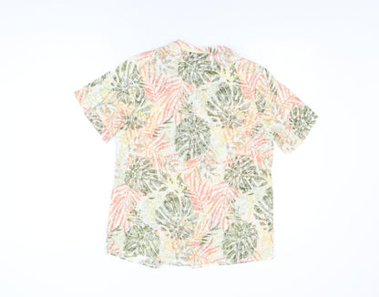 Womens UK Size 10 Isle Multicoloured Basic Button-Up