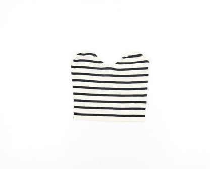 Womens UK Size M H&M Ivory Cropped T-Shirt