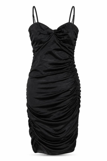 Quiz Womens Black Polyester Bodycon Size 6 V-Neck Zip
