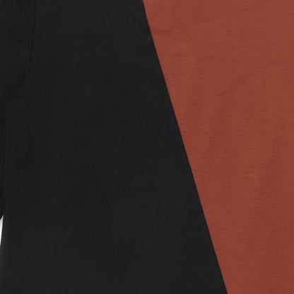 Wallis Womens Black Geometric Polyester Shift Size 16 Round Neck Pullover