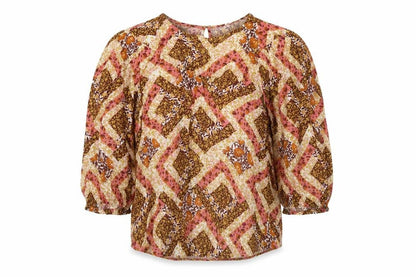 Next Womens Multicoloured Floral Viscose Basic Button-Up Size 14 Round Neck