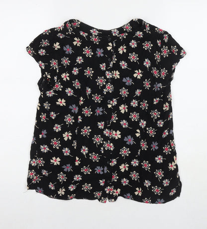 Womens UK Size 14 Billie & Blossom Black Basic Blouse