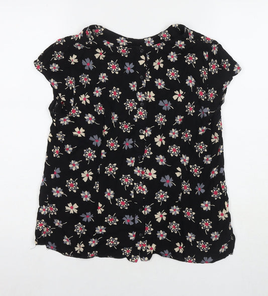 Womens UK Size 14 Billie & Blossom Black Basic Blouse