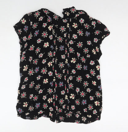Womens UK Size 14 Billie & Blossom Black Basic Blouse