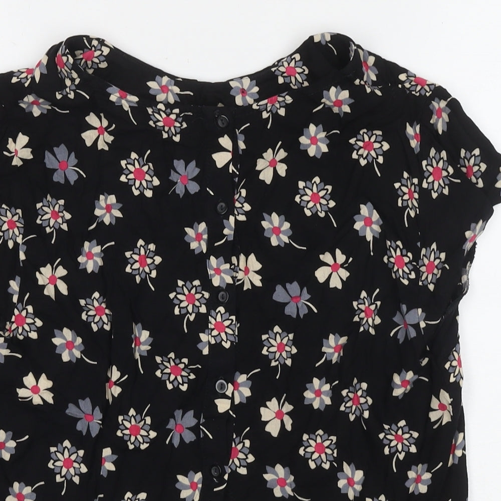 Womens UK Size 14 Billie & Blossom Black Basic Blouse