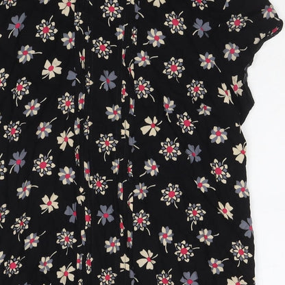 Womens UK Size 14 Billie & Blossom Black Basic Blouse