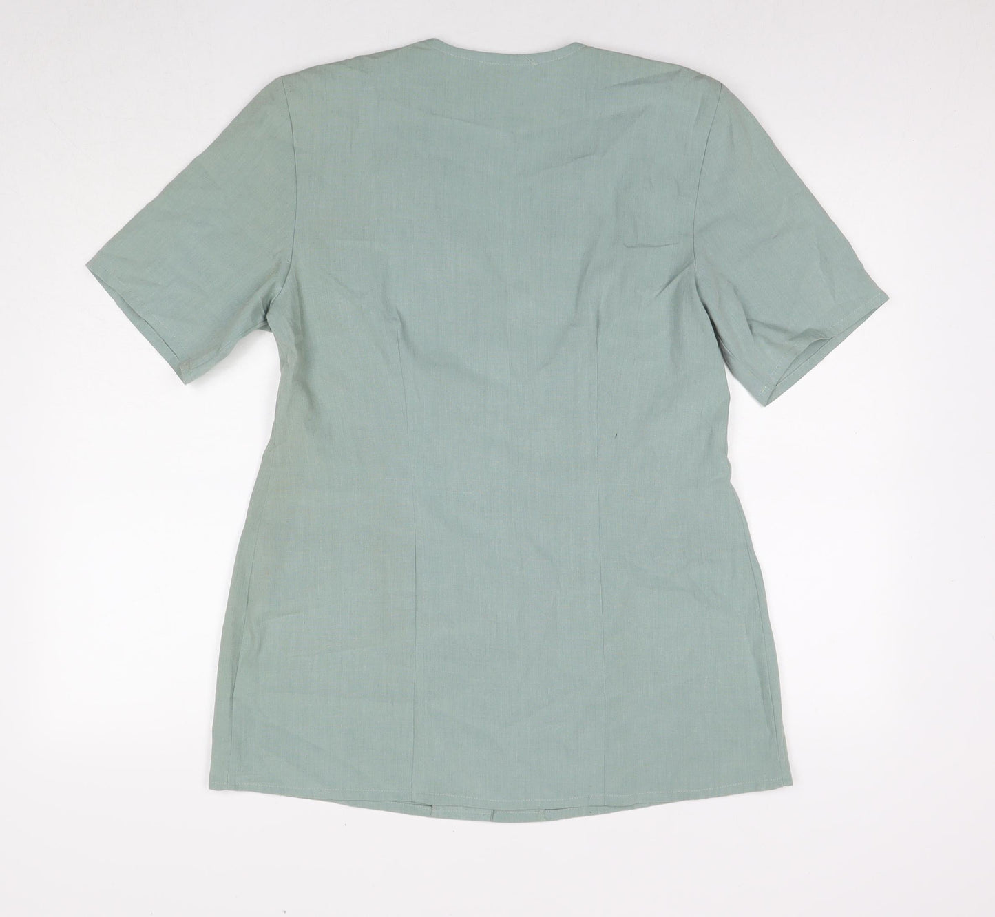 Womens UK Size 14 Dorothy Perkins Blue Basic Button-Up