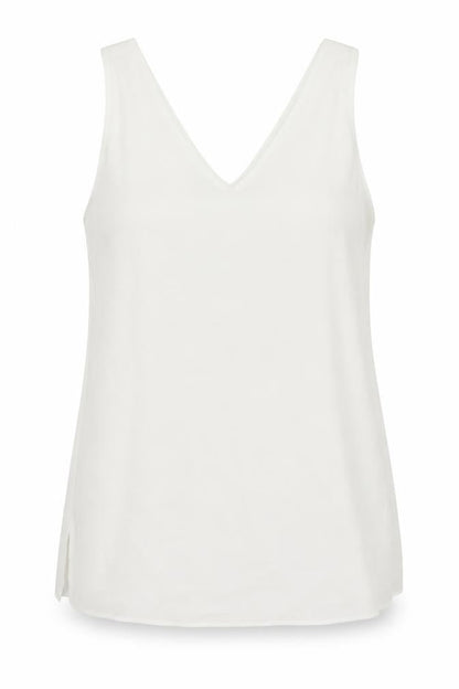 Womens UK Size 10 Wallis White Basic Tank