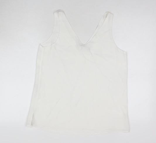 Womens UK Size 10 Wallis White Basic Tank