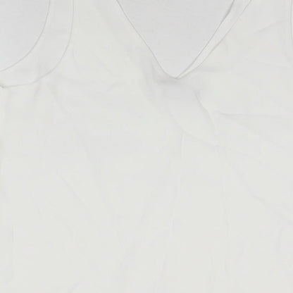 Womens UK Size 10 Wallis White Basic Tank