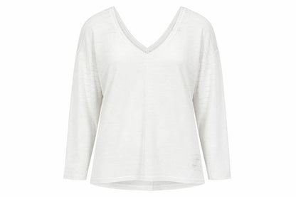 Next Womens White Polyester Basic Blouse Size 12 V-Neck