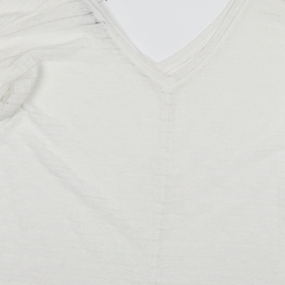 Womens UK Size 12 NEXT White Basic Blouse