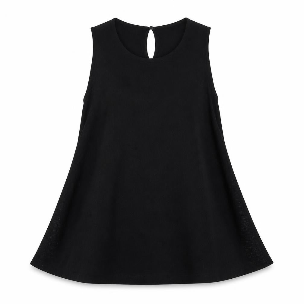 Womens UK Size S Mango Black Basic Tank