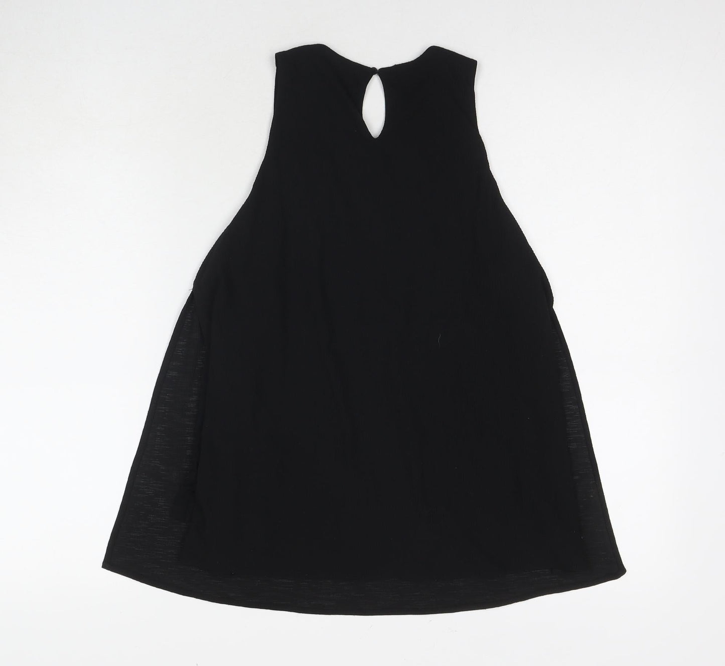 Womens UK Size S Mango Black Basic Tank