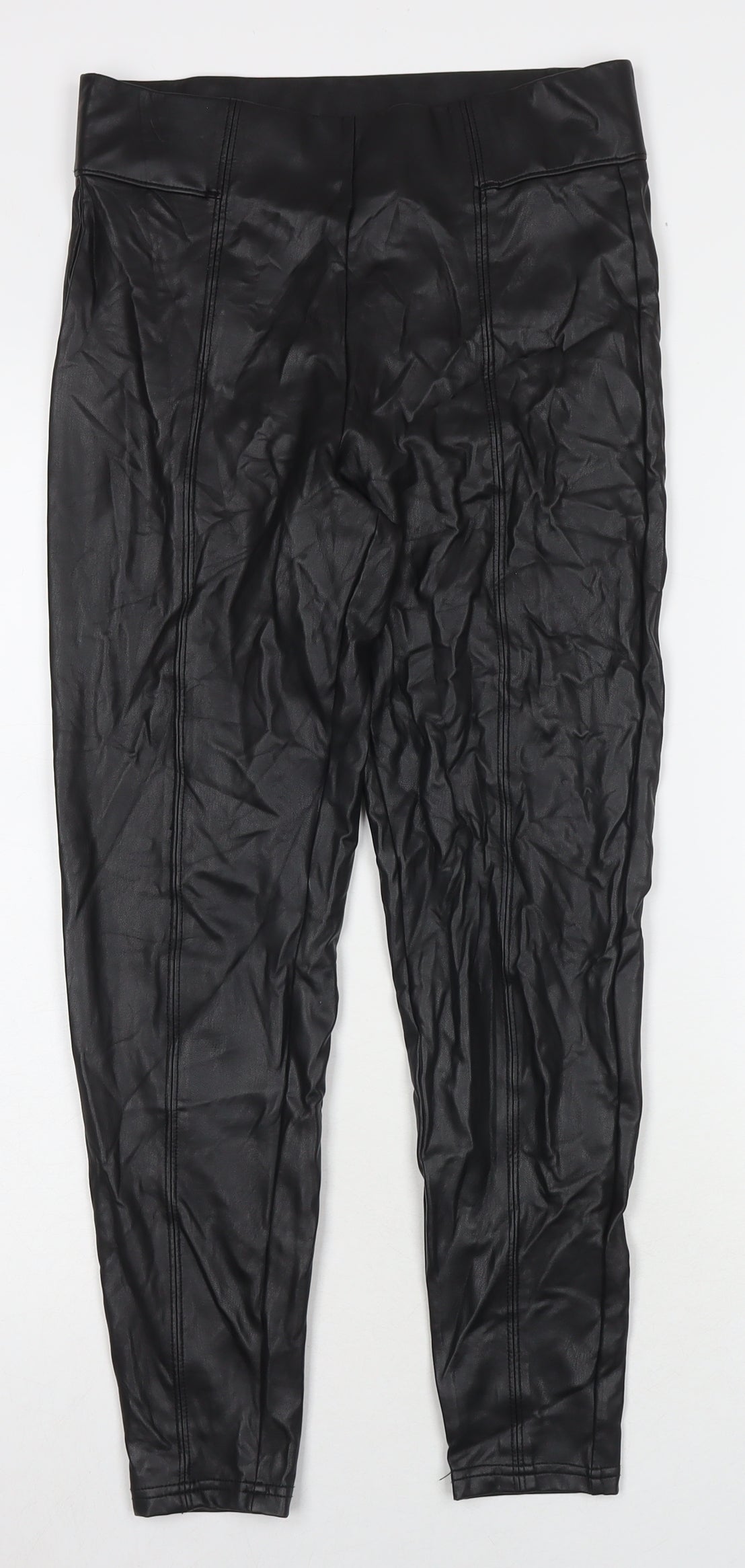 Womens UK Size 10 Marks and Spencer Regular Fit  Black Trousers