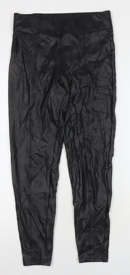 Womens UK Size 10 Marks and Spencer Regular Fit  Black Trousers